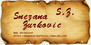 Snežana Zurković vizit kartica